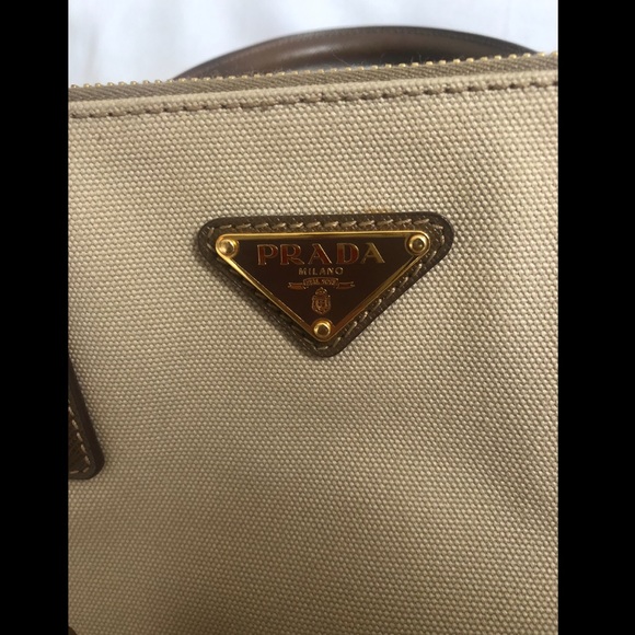 Canvas and Leather Prada Satchel/Crossbody - Picture 2 of 11